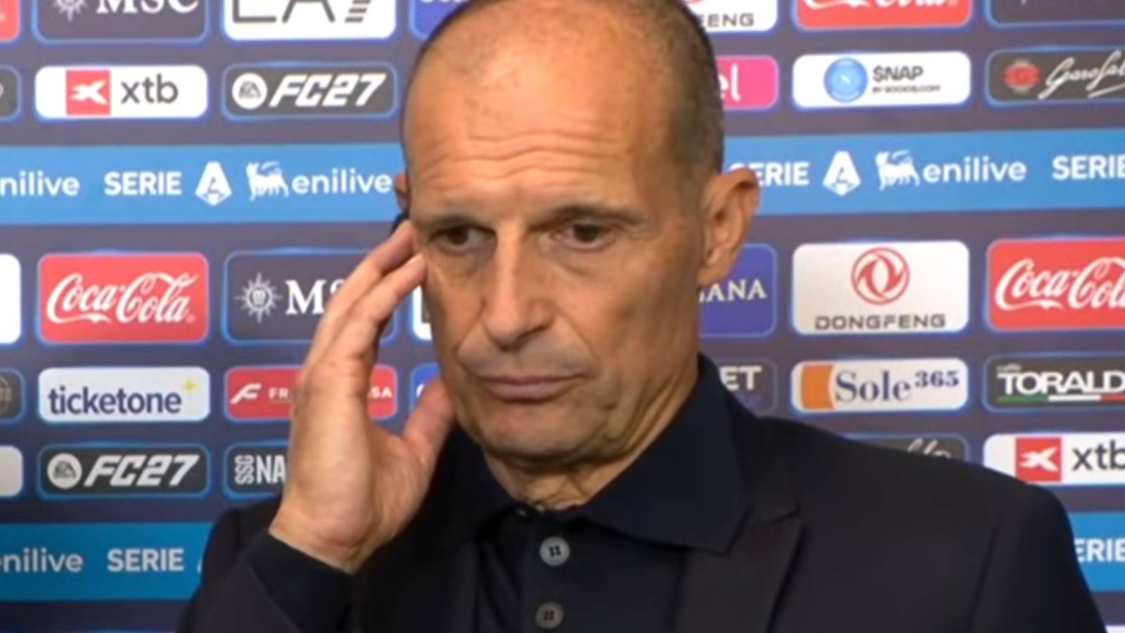 Squalifica Allegri, arriva la decisione del Napoli sul ricorso