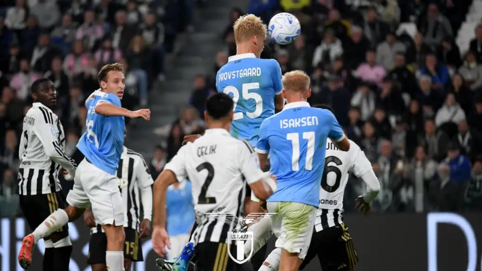 Juventus 0-3 Lazio, la gioia di Provstgaard dopo la vittoria